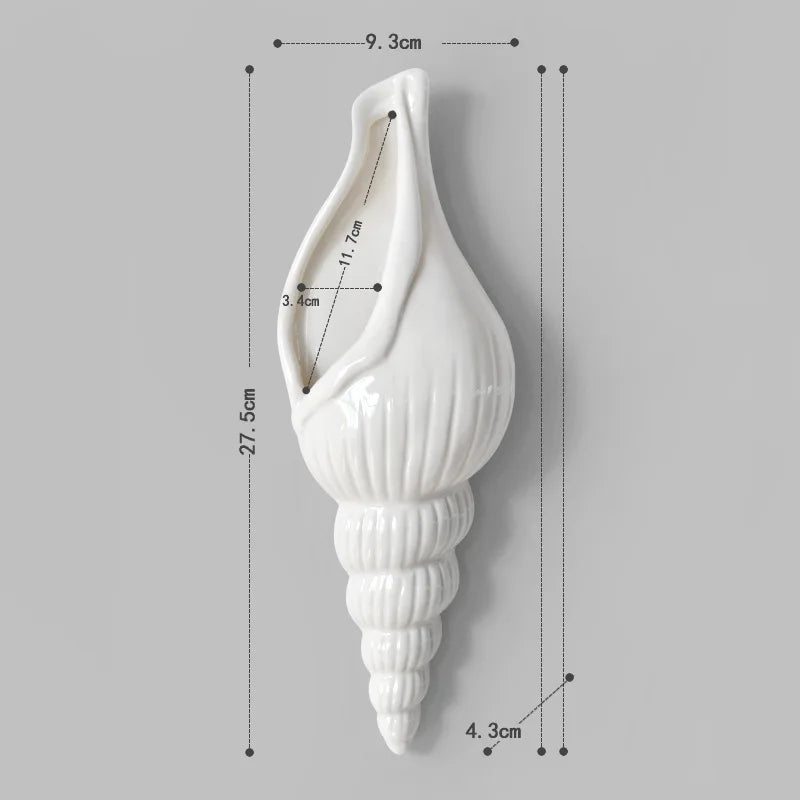 SeaShell Haven: macetero colgante para decoración costera