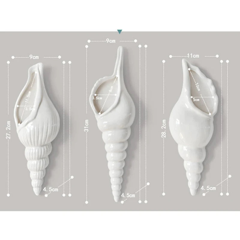 SeaShell Haven: macetero colgante para decoración costera