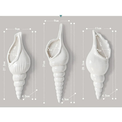 SeaShell Haven: macetero colgante para decoración costera