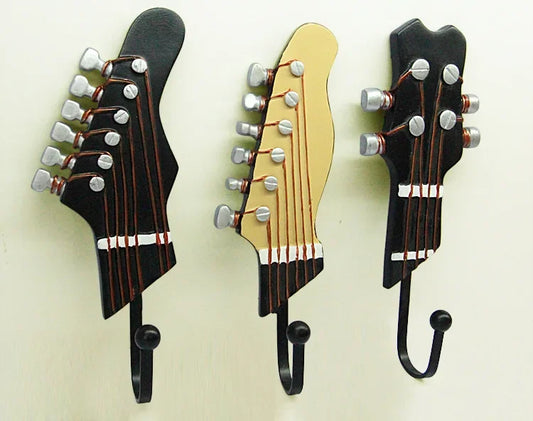 Ganchos para púas de guitarra: decoración de pared de estilo vintage