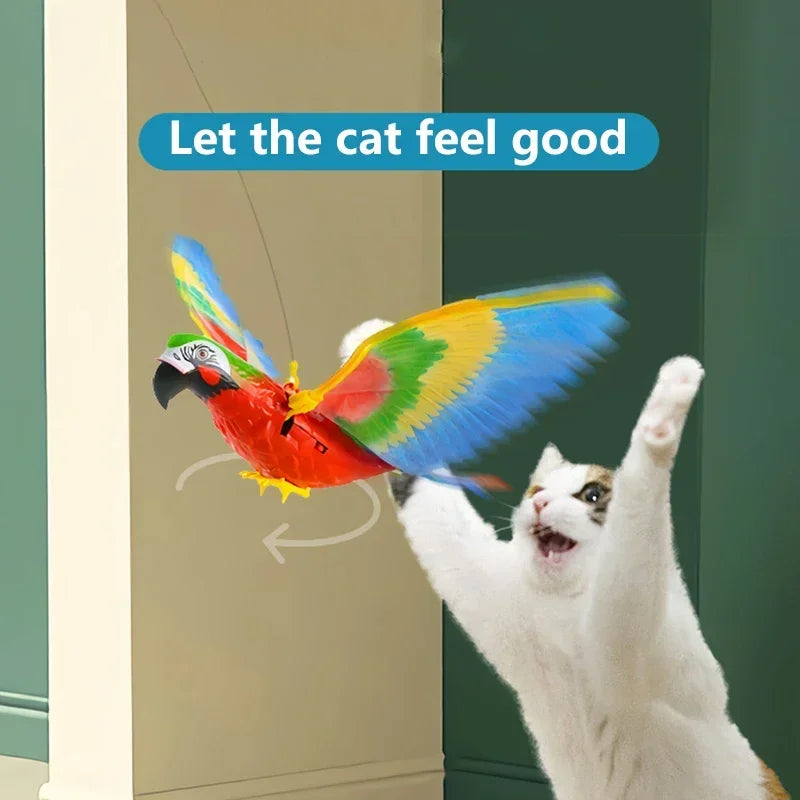 SkyHunter : jouet interactif pour chat en forme d'oiseau volant