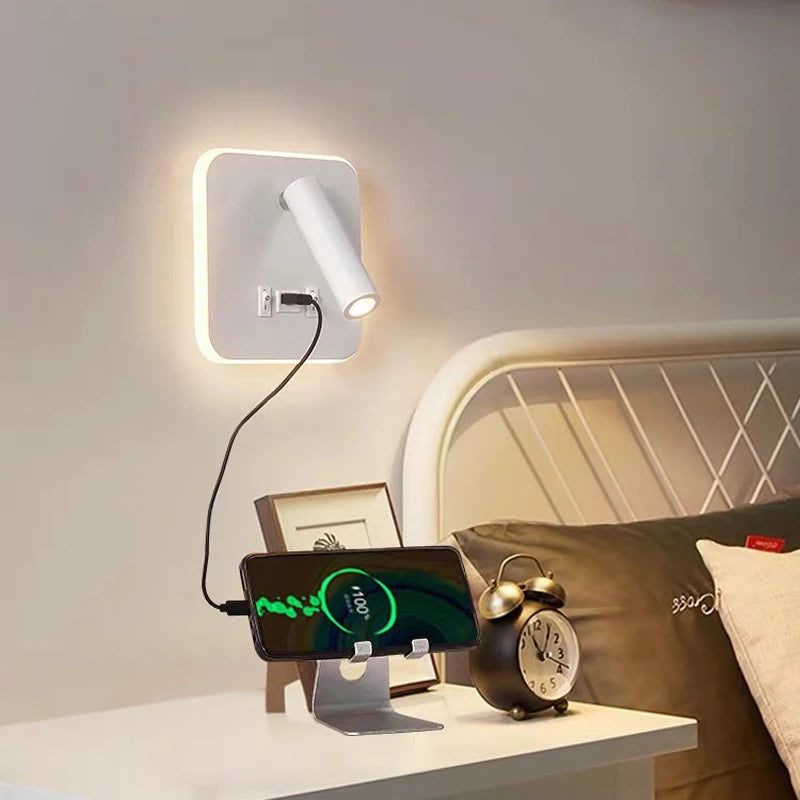 WallBeam: Rechargeable LED Wall Light with USB